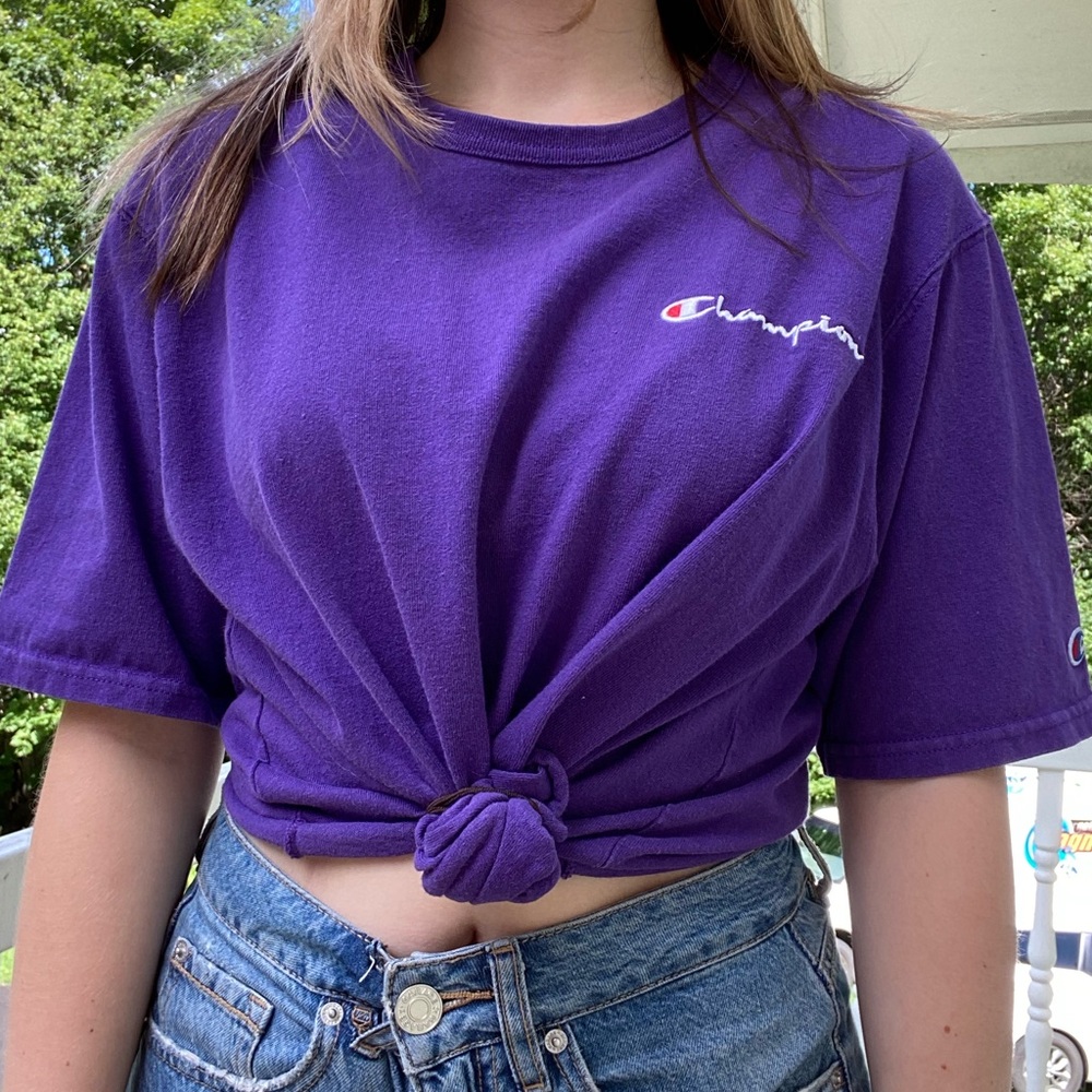 Purple champion tee